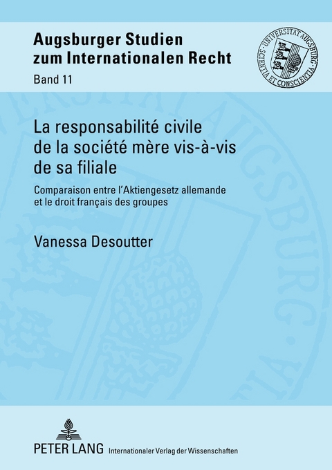 La responsabilité civile de la société mère vis-à-vis de sa filiale - Vanessa Desoutter