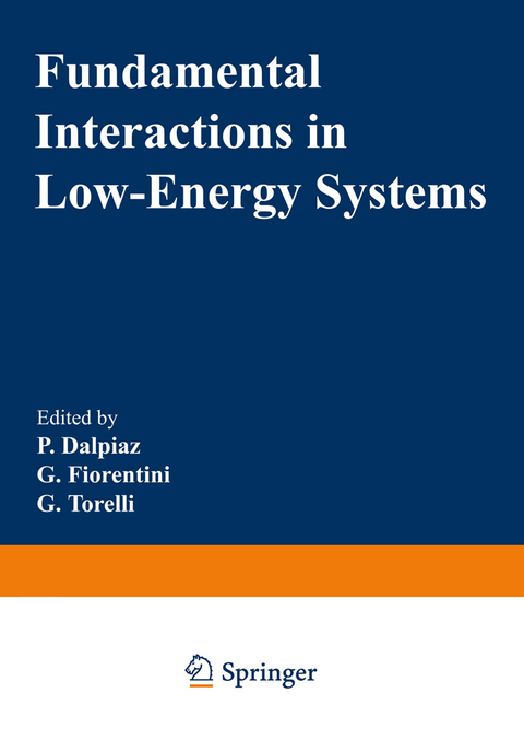 Fundamental Interactions in Low-Energy Systems - 