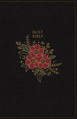 KJV Holy Bible: Super Giant Print with 43,000 Cross References, Deluxe Black Floral Leathersoft, Red Letter, Comfort Print (Thumb Indexed): King James Version -  Thomas Nelson