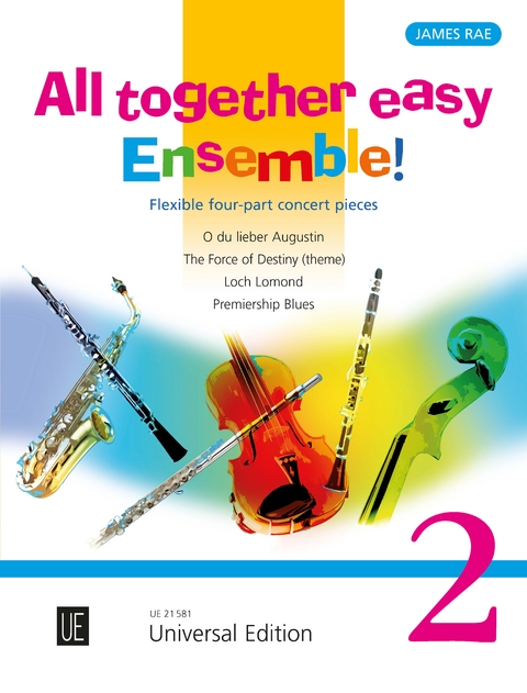 All together easy Ensemble! Volume 2 für flexibles Ensemble/ Klavier ad lib.