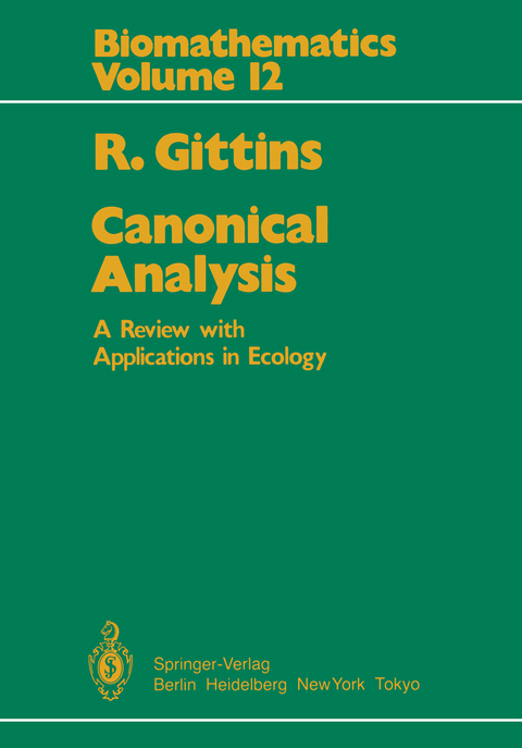 Canonical Analysis - R. Gittins