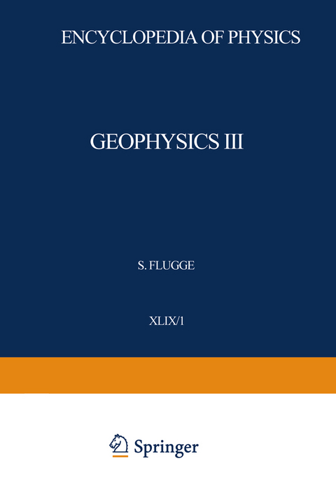 Geophysics III / Geophysik III - Julius Bartels