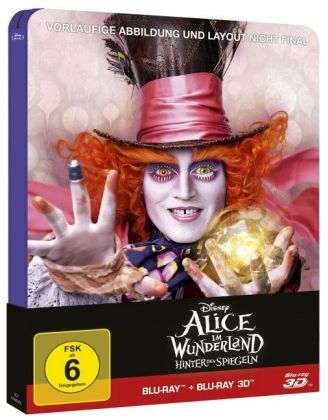 Alice im Wunderland: Hinter den Spiegeln 3D, 1 Blu-ray (Steelbook)