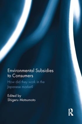 Environmental Subsidies to Consumers - 