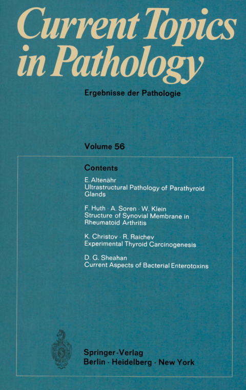 Current Topics in Pathology / Ergebnisse der Pathologie - 