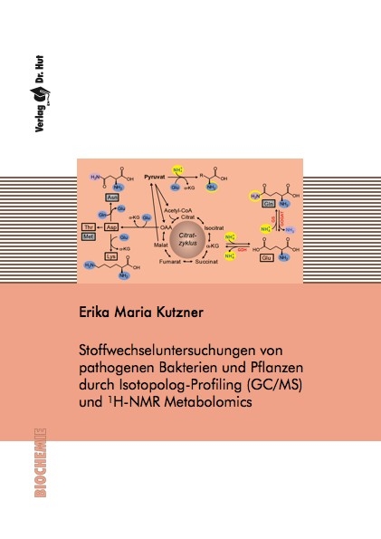 Stoffwechseluntersuchungen von pathogenen Bakterien und Pflanzen durch Isotopolog-Profiling (GC/MS) und 1H-NMR Metabolomics - Erika Maria Kutzner