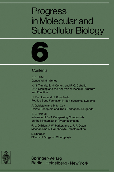 Progress in Molecular and Subcellular Biology