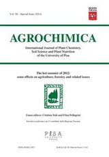 The hot summer of 2012:some effects on agriculture, forestry and related issue - Cristina Nali, Elisa Pellegrini