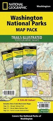 Washington National Parks Map Pack Bundle -  National Geographic