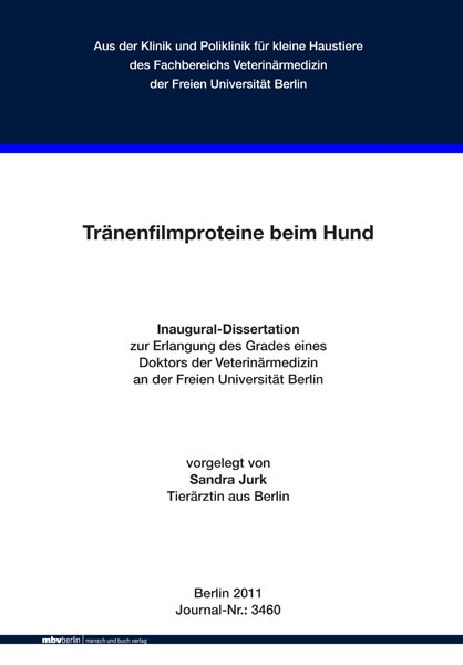 Tränenfilmproteine beim Hund - Sandra Jurk