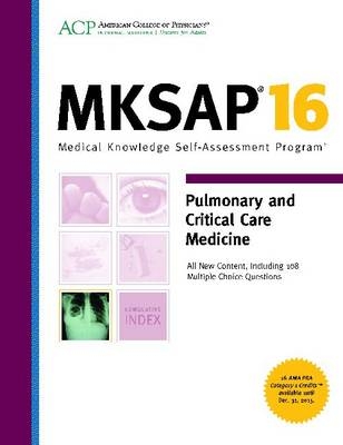 MKSAP 16 Pulmonary and Critical Care Medicine -  AAP - American Academy of Pediatrics