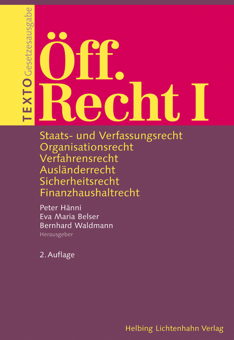 TEXTO Öff. Recht I - 