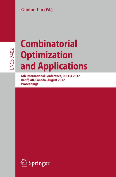 Combinatorial Optimization and Applications - 