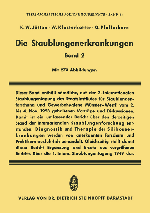 Die Staublungenerkrankungen Band II - 