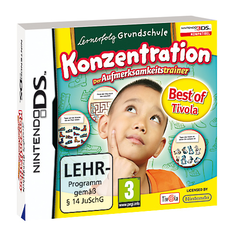 Lernerfolg Grundschule, Konzentration - Der Aufmerksamkeitstrainer, Nintendo DS-Spiel