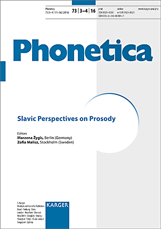 Slavic Perspectives on Prosody - 