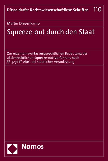 Squeeze-out durch den Staat - Martin Dresenkamp