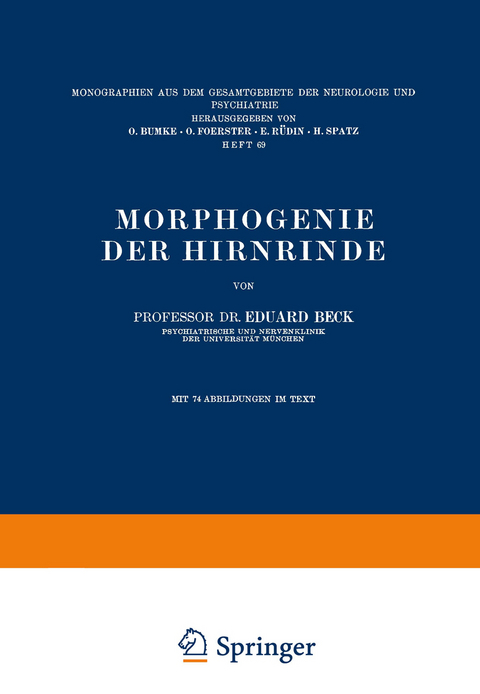 Morphogenie der Hirnrinde - Eduard Beck