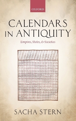 Calendars in Antiquity - Sacha Stern