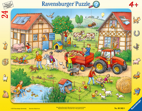 Ravensburger Kinderpuzzle - 06582 Mein kleiner Bauernhof - Rahmenpuzzle für Kinder ab 4 Jahren, mit 24 Teilen