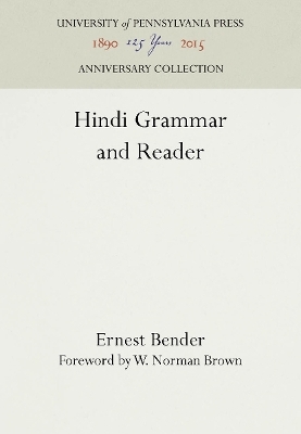 Hindi Grammar and Reader - Ernest Bender