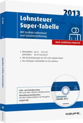 Lohnsteuer Super-Tabelle 2013