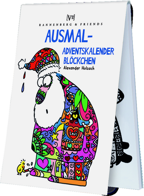 Ausmal Adventskalenderblöckchen -  Holzach