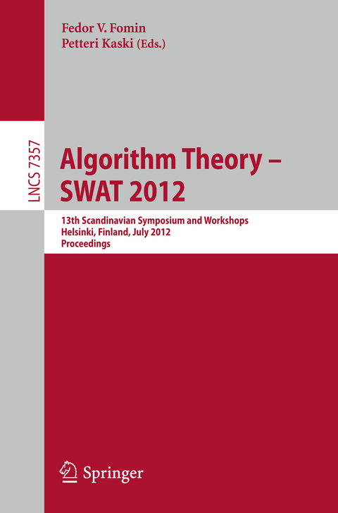 Algorithm Theory -- SWAT 2012 - 