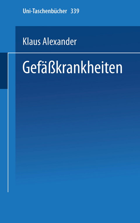 Gefäßkrankheiten - K. Alexander