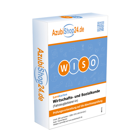 Lernkarten Wiso Wirtschafts- und Sozialkunde Fahrzeuglackierer Prüfungsvorbereitung Wiso Prüfung - Daniel Becker