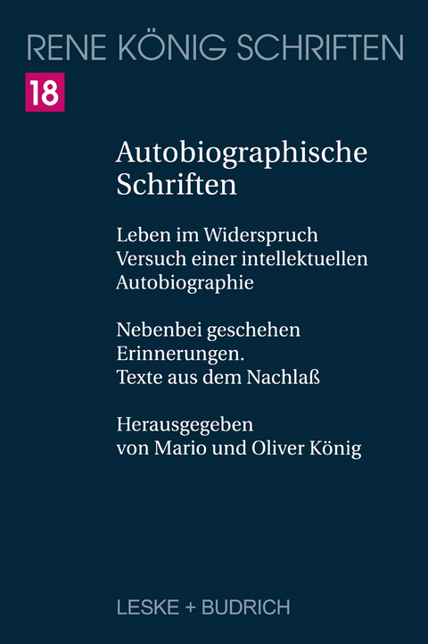 Autobiographische Schriften - 