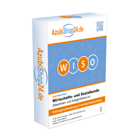 Wirtschafts- und Sozialkunde Prüfungsvorbereitung Lernkarten Wiso Maschinenführer und Anlagenführer - Daniel Becker