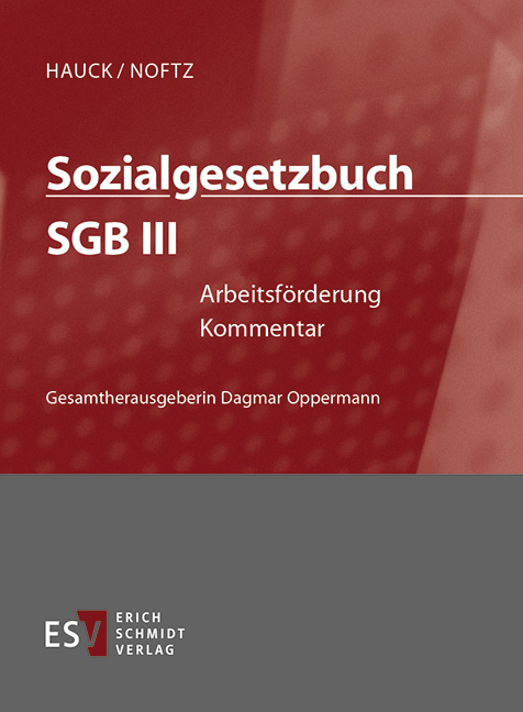 Sozialgesetzbuch (SGB). Kommentar / Sozialgesetzbuch (SGB) III: Arbeitsförderung - Einzelbezug - Andrea Bindig, Renate Daumann, Dietrich Hengelhaupt, Martin Kühl, Hans Arno Petzold, Olaf Rademacker, Bernhard Scholz, Jutta Siefert, Hinnerk Timme, Leandro Valgolio, Thomas Voelzke