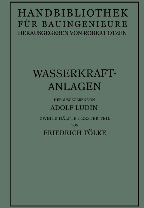 Wasserkraftanlagen - Friedrich Ludin