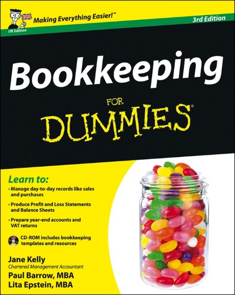 Bookkeeping For Dummies - Jane Kelly, Paul Barrow, Lita Epstein