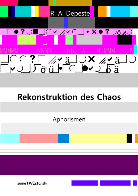 Rekonstruktion des Chaos - Robert Anatol Depeste