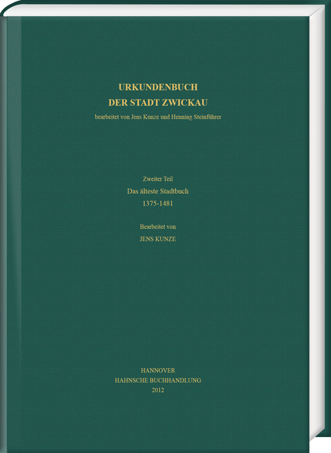 Urkundenbuch der Stadt Zwickau