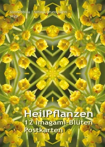 Heilpflanzen, 12 imagami-Blüten Postkarten - 