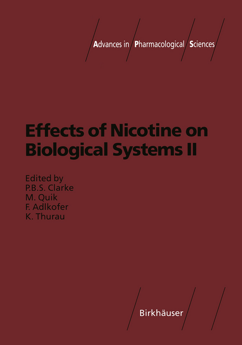 Effects of Nicotine on Biological Systems II - 