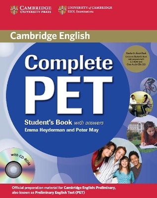 Complete PET Student's Book Pack (Student's Book with answers with CD-ROM and Audio CDs (2)) - Emma Heyderman, Peter May