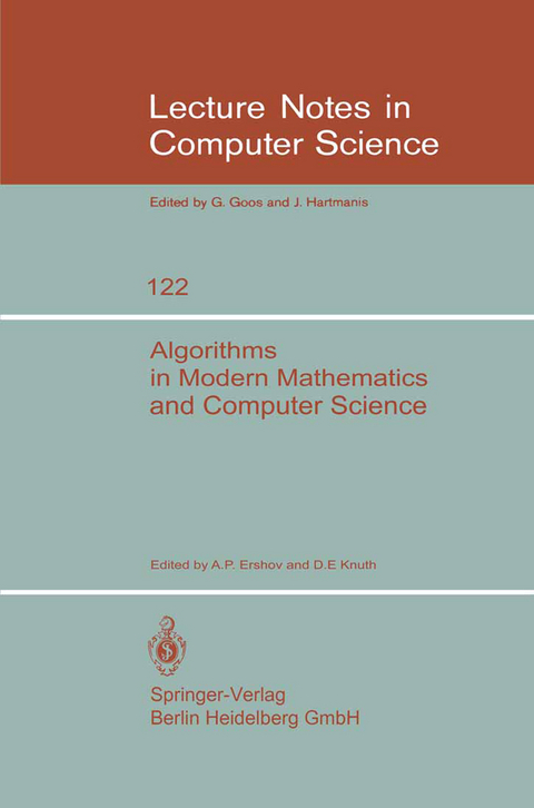 Algorithms in Modern Mathematics and Computer Science - 