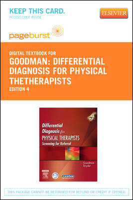 Differential Diagnosis for Physical Thetherapists - Elsevier eBook on Vitalsource (Retail Access Card) - Catherine Cavallaro Kellogg, Teresa Kelly Snyder