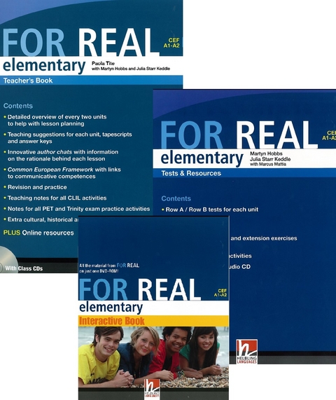 FOR REAL Elementary, Teacher's Pack - Martyn Hobbs, Julia Starr Keddle, Paola Tite, Marcus Mattia