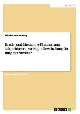 Kredit- und Mezzanine-Finanzierung. MÃ¶glichkeiten zur Kapitalbeschaffung fÃ¼r Jungunternehmer - Jakob Schelenberg