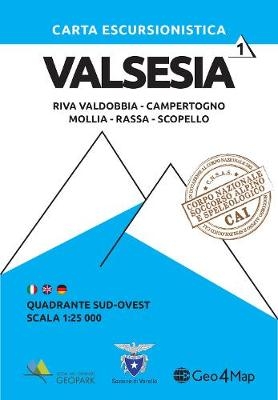 Valsesia South West Hiking Map 1