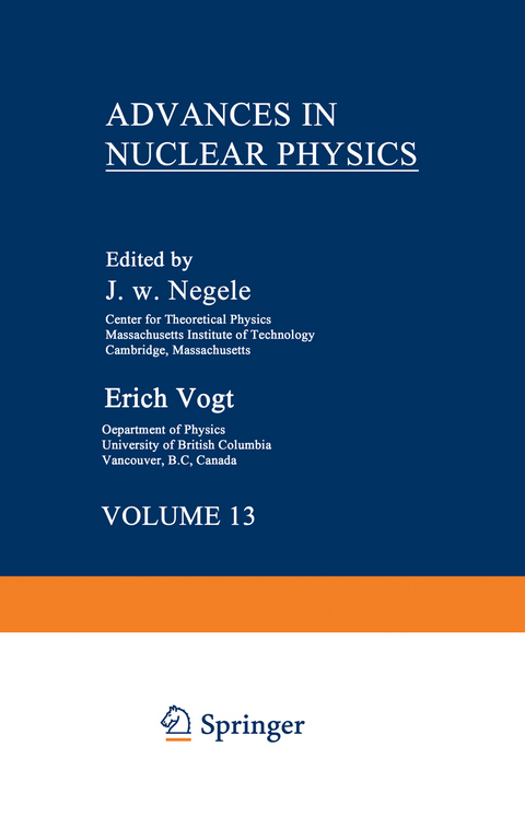 Advances in Nuclear Physics - 