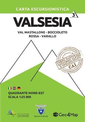 Valsesia North East Hiking Map 3