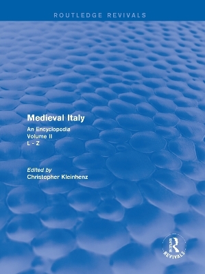 Routledge Revivals: Medieval Italy (2004) - 