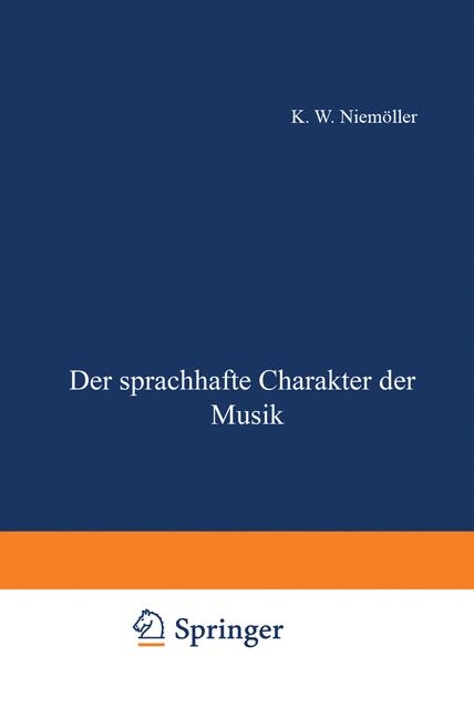 Der Sprachhafte Charakter Der Musik - Klaus Wolfgang Niemoller