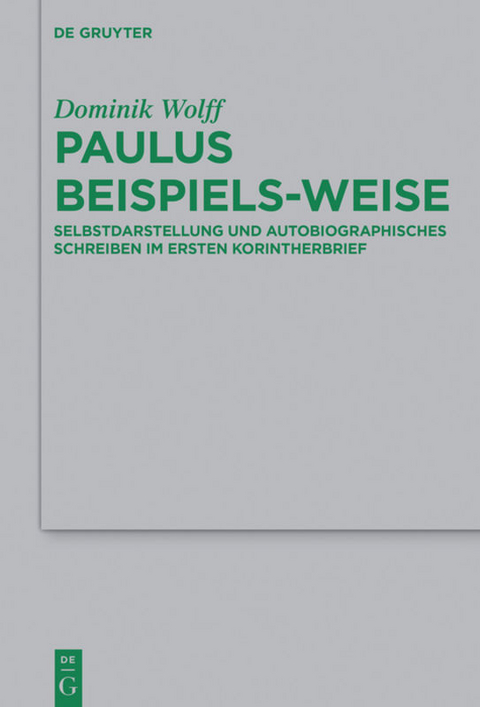 Paulus beispiels-weise - Dominik Wolff